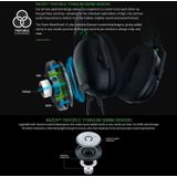 Razer Blackshark V2 THX ruimtelijke audio 3.5mm audio + usb geluidskaart passieve ruisreductie gaming hoofdtelefoon  kabellengte: 1 8m