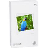 Originele Xiaomi Mijia 1S Mini Automatische Pocket Photo Printer 3 inch Zelfklevend Fotopapier voor PC5841 (Wit)