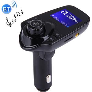 T11 Bluetooth FM-zender Auto MP3-speler met LED-display, Ondersteuning voor dubbele USB Charge & Handsfree & TF-kaart & U Disk Muziek Play-functie