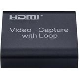 USB 2.0 naar HDMI 4K HD-video-opname met loop (zwart)