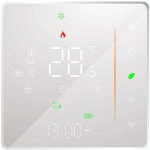 BHT-006GALW 95-240V AC 5A Smart Home Verwarming Thermostaat voor EU-doos  bediening Waterverwarming met alleen interne sensor & wifi-verbinding