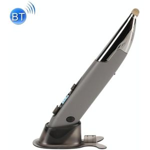 PR-A19 2 4 GHz draadloos opladen Bluetooth Muis pen type glanzende stille muis (zilvergrijs)