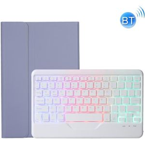 AHV7-BS lamsvacht textuur tri-color backlight bluetooth toetsenbord lederen tablet case voor eer Tablet V7 pro