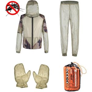 Camping Avontuur Anti-Mosquito Bite Suit Zomer Outdoor Vissen Ademende Mesh Anti-Mosquito Suit  Specificatie: Driedelige Full Set (L / XL)