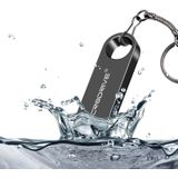 MicroDrive 8GB USB 2 0 metalen waterdichte hoge snelheid U schijf (zwart)