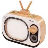 Creatieve houten kinderen TV set Bladverliege tand behoud vak baby tanden Tandhuis opbergdoos