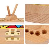 Creatieve houten kinderen TV set Bladverliege tand behoud vak baby tanden Tandhuis opbergdoos