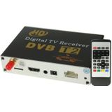 High Speed 90km/h H.264 / AVC MPEG4 Mobiele Digitale DVB-T2 TV Receiver voor in de auto  geschikt voor Europa / Singapore / Thailand / Africa ect. (zwart)