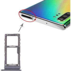 SIM-kaartlade / Micro SD-kaartlade voor Samsung Galaxy Note10+(Zwart)
