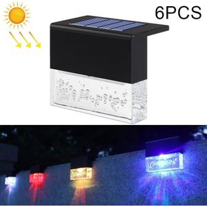 6 PCS LED Solar Deck Licht Waterdichte Tuin / Home / Oprit / Trap / Buitenmuur