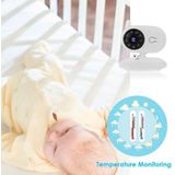 BM-850 3.5 duimLCD 2.4GHz Wireless Surveillance Camera babyfoon met 8-IR LED Night Vision  twee manier stem praten (wit)