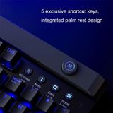 Rapoo V820 109 Keys RGB -achtergrondverlichte kantoor en mechanisch toetsenbord thuis (Black Shaft)