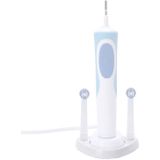 2 stks ronde kop elektrische tandenborstel borstel hoofdbasis frame voor Oral B Braun (wit)