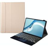 A126-AS For Huawei MatePad Pro 12.6 2021 Sheep Texture Ultra-thin Backlight Bluetooth Keyboard Horizontal Flip Leather Case with Holder & Touchpad(Gold)