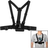 ST-25 verstelbare lichaam borst Strap Mount riem harnas met Buckle beugel schroeven voor GoPro Hero 4 / 3 + / 3 / 2 / 1(zwart)