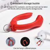 Voor AirPods 1 / 2 / AirPods Pro / Huawei FreeBuds 3 Draadloze Oortelefoons Siliconen Anti-lost Lanyard Ear Hook(Zwart)