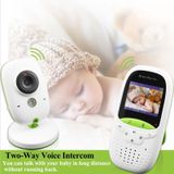 VB602 2.4 duimLCD 2.4GHz Wireless Surveillance Camera Baby Monitor  steun twee manier praten terug  nacht Vision(White)