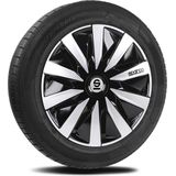 Sparco - Lazio - Wieldoppen - Zwart/Zilver - Set van 4