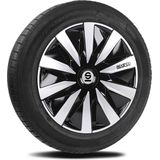 Sparco - Lazio - Wieldoppen - Zwart/Zilver - 14 Inch - 4 Stuks
