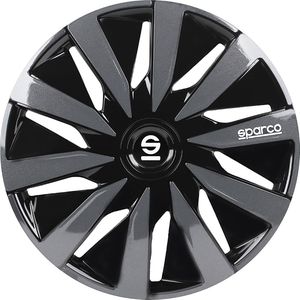 Sparco - Lazio - Wieldoppen - Zwart/Grijs - 14 Inch - Set van 4