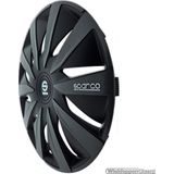 Sparco Wieldoppen Velgen - 15 inch - Zwart/Grijs