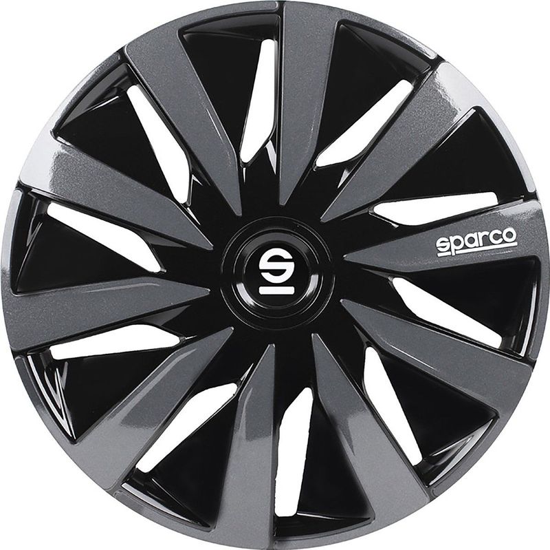 Sparco - Lazio - Wieldoppen - Zwart/Grijs - Set van 4
