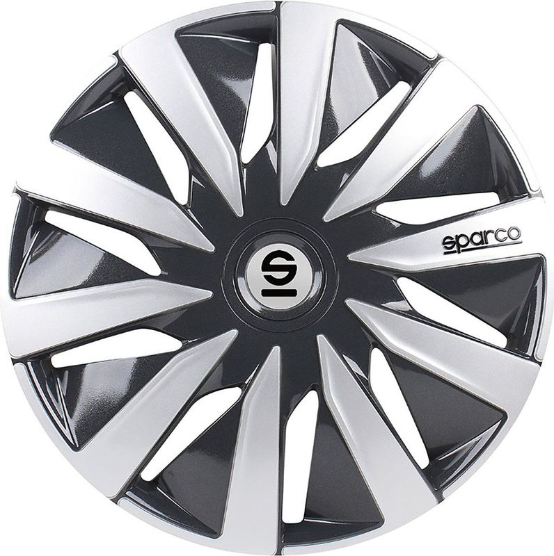 Sparco Wieldoppen Lazio 14 Inch Abs Grijs/zilver Set Van 4