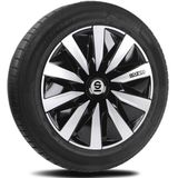 Sparco Wieldoppen Lazio 15 Inch Abs Grijs/zilver Set Van 4