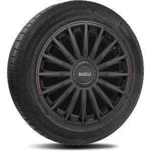 Sparco - Treviso - Wieldoppenset - Zwart - 4 Delig - RVS