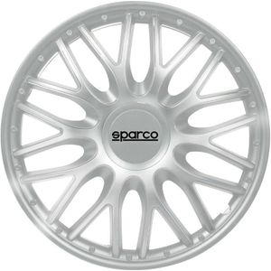 Sparco Wieldoppenset Roma 15-Inch Zilver