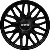 Sparco Wieldoppen Roma 16 inch Zwart Set van 4 stuks