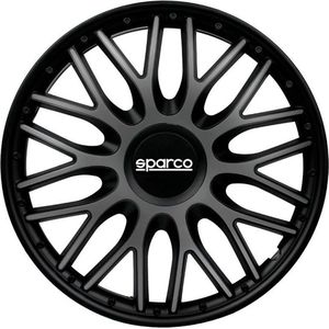 Sparco - Roma - Wieldoppen - Grijs/Zwart - Slagvast Kunststof - Set van 4