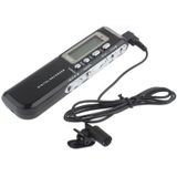 8 GB digitale Voice Recorder Dictaphone MP3-speler  Support telefoon opnamefunctie  VOX  voeding: 2 x AAA-battery(Black)