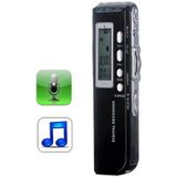 8 GB digitale Voice Recorder Dictaphone MP3-speler  Support telefoon opnamefunctie  VOX  voeding: 2 x AAA-battery(Black)