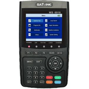SATLINK WS6916 digitale satellietsignaalzoekermeter  3 5 inch TFT LCD-scherm  ondersteuning voor DVB-S / S2  MPEG-2 / MPEG-4