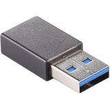 USB 3.0 Man naar Type-C / USB-C Vrouwelijke Aluminium Aluminium Alloy Adapter (Zwart)