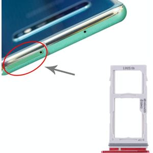 SIM-kaartlade + Micro SD-kaartlade voor Samsung Galaxy S10+ / S10 / S10e(Rood)