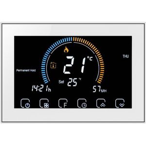 BHT-8000-GA Regeling Waterverwarming Energiebesparend en milieuvriendelijk Smart Home Negatief display Lcd-scherm Ronde kamerthermostaat zonder wifi