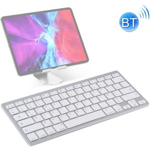 WB-8022 Ultradun draadloos Bluetooth-toetsenbord voor iPad  Samsung  Huawei  Xiaomi  tablet-pc's of smartphones  Franse sleutels(Zilver)