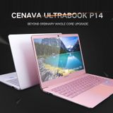 CENAVA P14 Ultrabook  14 inch  8GB+128GB  Windows 10 Intel Celeron J3455 Quad Core Tot 2 3 GHz  Ondersteuning TF Card & Bluetooth & Dual WiFi & Mini HDMI  US/EU Plug(Silver)