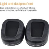 2 stuks voor DENON AH-D600 D7100 zachte spons oortelefoon beschermende cover earmuffs (zwartbruin)