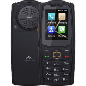 [HK Magazijn] AGM M7 Rugged Phone  1GB+8GB  Russische Versie  IP68 Waterproof Dustproof Shockproof  2500mAh Battery  2.4 inch Android 8.1 MT6739V/CW  Netwerk: 4G  BT  WiFi  Dual SIM (Zwart)