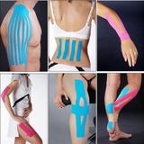 Waterdichte Kinesiologie Tape sport spieren zorg therapeutische Bandage afmeting: 5m(L) x 5cm(W)(Red)