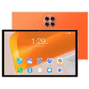 High-Tech Place Mate50 4G LTE Tablet, 10,1 inch, 4 GB + 64 GB, Android 8.1 MTK6755 Octa-Core 2,0 GHz, ondersteunt Dual SIM/WiFi/Bluetooth/GPS (oranje)