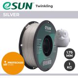 eSun - eTwinkling Filament, 1.75mm, Silver - 1kg