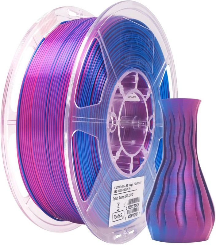eSUN - eSilk Magic-PLA Filament - Blauw-Rood - 1,75mm - 1Kg