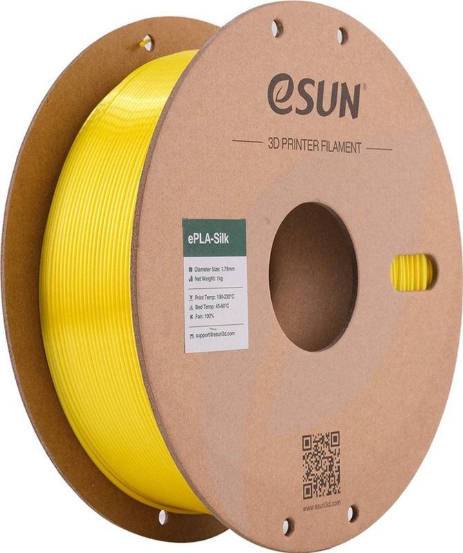 eSun - ePLA-Silk - 3D Printer Filament - Geel Zijdeglans - 1 kg - 1.75mm