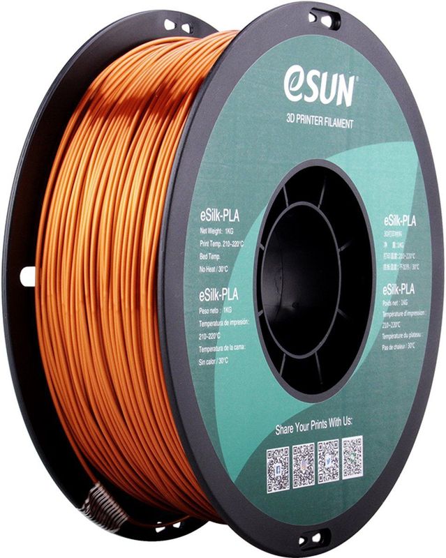 Filament - Zijde PLA - 1KG - Glanzend - Glad - Stabiele Prints