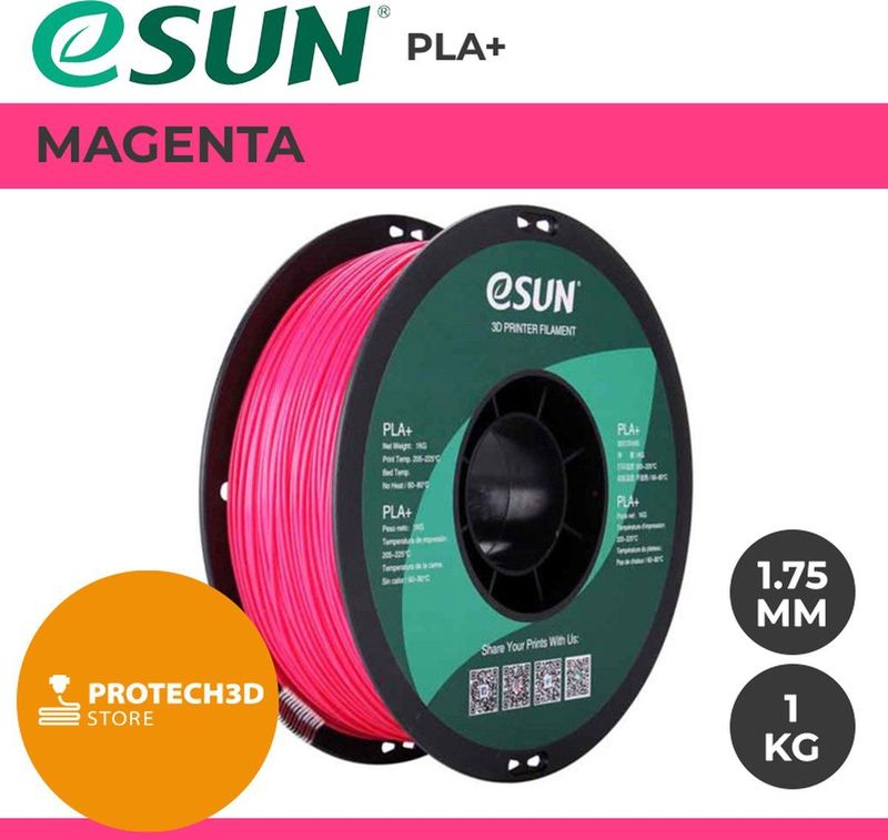 eSun - PLA+ - 1kg - Magenta - 1.75mm - 3D Printer Filament