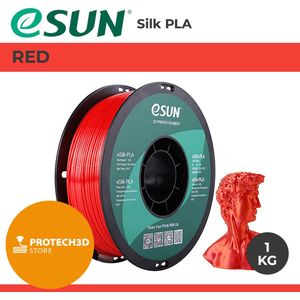 eSun - eSilk-PLA Filament, 1.75mm, Red - 1kg